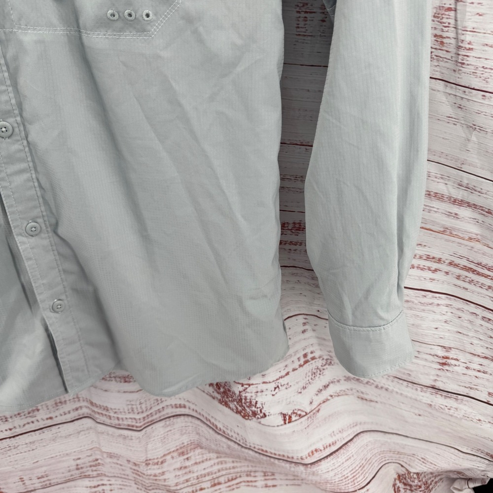 Columbia PFG Shirt Mens Small NC State Wolfpack Fishing Vented Grey UPF 40 - Picture 6 of 13